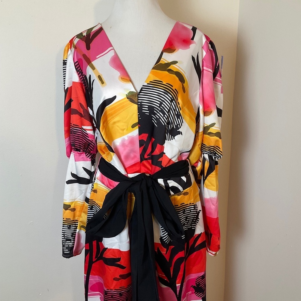 Francisca Amatista Maxi Dress | Long Sleeve | Abstract | NWT | Large - Picture 4 of 15